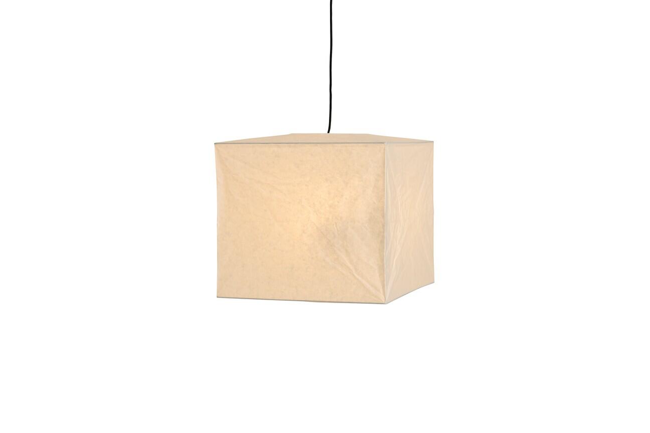 Cube rispapirlampeskærm – Classic White